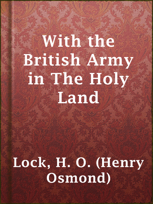 Cover image for With the British Army in The Holy Land